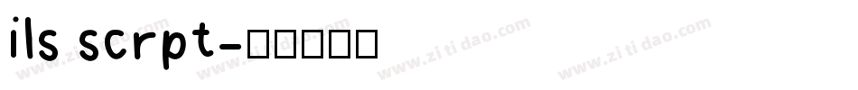 ils scrpt字体转换